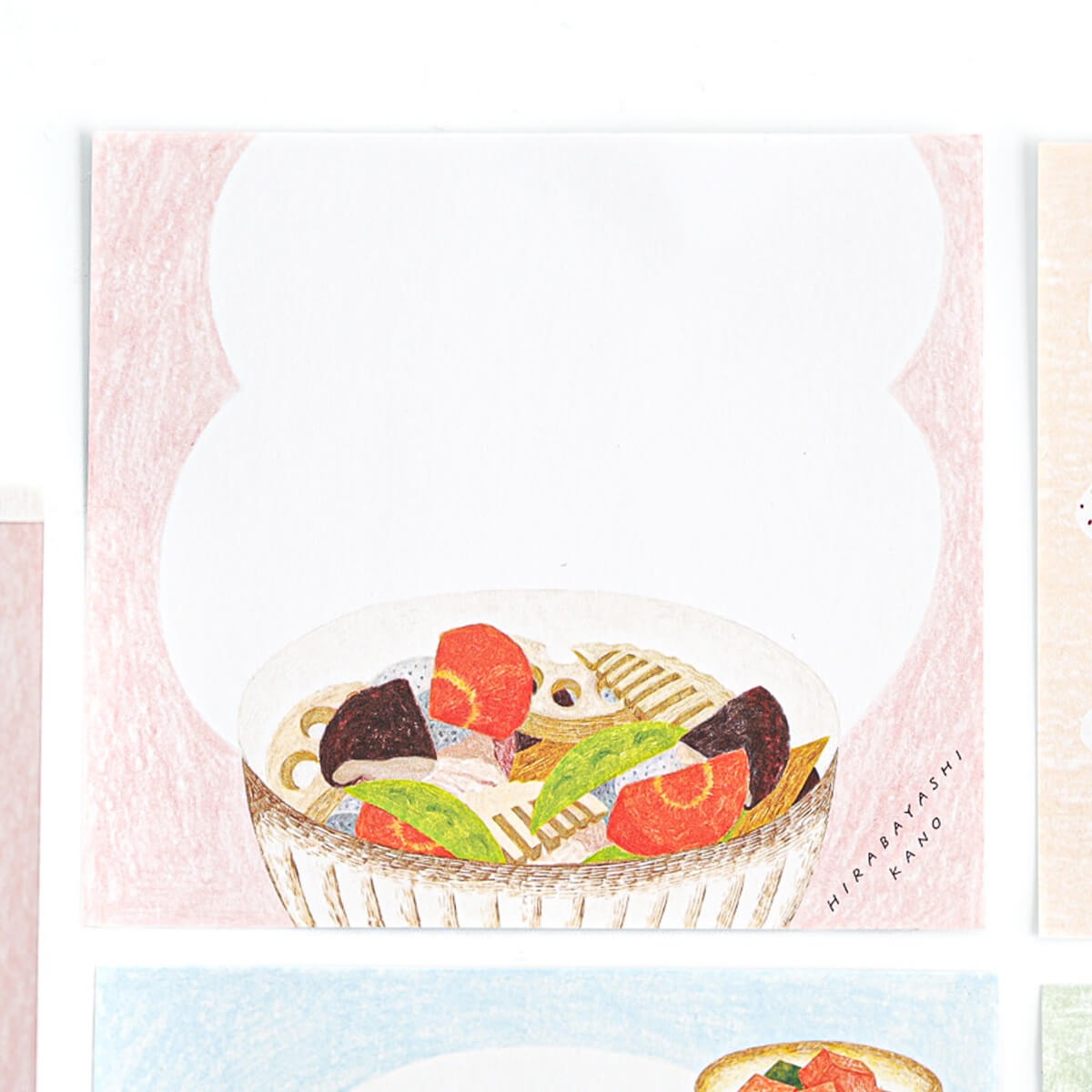 Cozyca x Hirabayashi Kano Memo Pad - Washoku