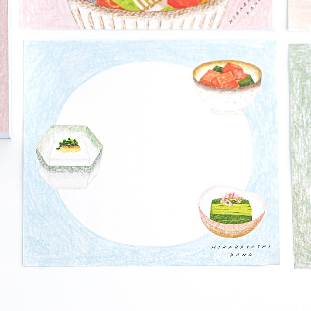 Cozyca x Hirabayashi Kano Memo Pad - Washoku