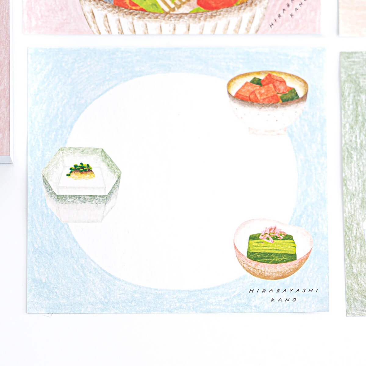 Cozyca x Hirabayashi Kano Memo Pad - Washoku