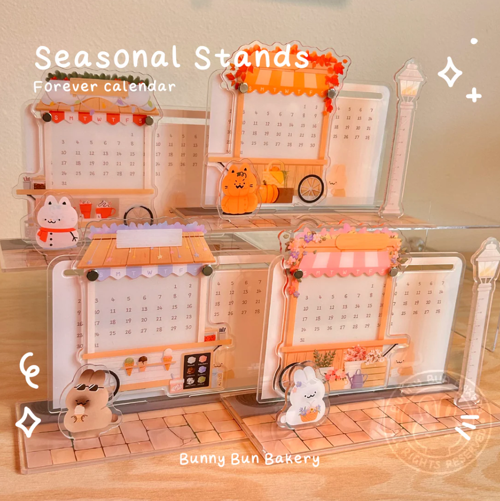 Never Expiring Calendar Standee - Seasonal Stands