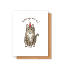 Congrats! Tabby Cat Greeting Card
